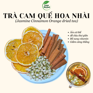 Trà " Tăng Đề Kháng" Cam Quế hoa Nhài trà thảo mộc giải cảm giảm đau họng, tăng sức đề kháng bổ sung vitamin C