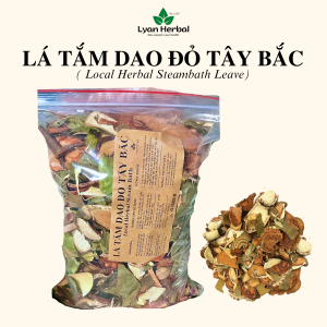 Lá tắm Dao Đỏ Tây Bắc ( Túi 1 ký lô gam) nấu tắm mẹ bầu sau sinh, ngâm bồn, xông hơi giải cảm