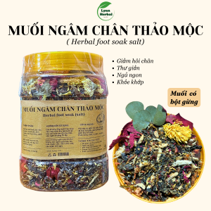 Muối ngâm chân Thuốc Bắc 500g/hủ (loại tốt) có quế hồi gừng khử hôi chân, giảm phong thấp,ngủ ngon
