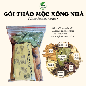 Gói "thảo mộc Xông Nhà" tẩy uế  xông nhà mới, đốt phong long, trừ tà khí, khử uế thông quan, nấu nước lau bàn thờ bao sái dịp cuối năm