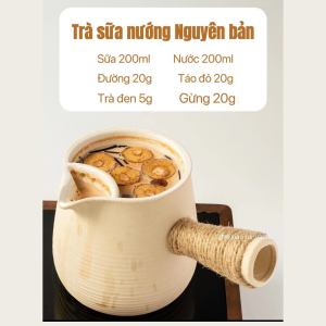 trà sữa nướng Vân Nam (vị Nguyên Bản-Gừng) có trà đen và đường nâu trà sữa hottrend