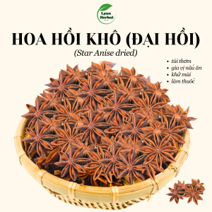 Hoa Hồi khô (Túi 1Kg) Đại Hồi gia vị nấu phở bò, nấu ăn, nấu thuốc Bắc...