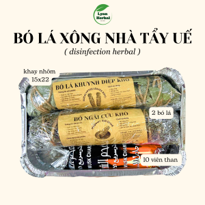 Combo "bó Ngải Cứu và Khuynh Diệp đốt xông nhà" tẩy uế  xả xui đốt phong long, phong thủy may mắn