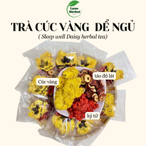 Trà "Dể Ngủ" Cúc Vàng thảo mộc giúp ngủ ngon sâu giấc tốt cho sức khỏe bỏ huyết an thần dưỡng tâm