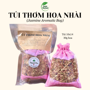 Túi thơm hoa nhài tự nhiên mùi dể ngủ, thoảng nhẹ dể chịu túi thơm thảo mộc khử mùi treo xe ô tô treo tủ quần áo