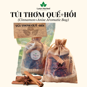 Túi thơm quế và hoa hồi túi thơm thảo mộc hương tự nhiên khử mùi treo xe ô tô khử mùi tủ lạnh khử mùi hôi giày dép