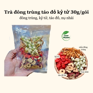 Trà đông trùng táo đỏ kỷ tử 30g/gói