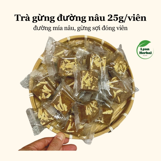Trà gừng đường nâu 25g/viên 