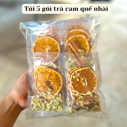 Trà " Tăng Đề Kháng" Cam Quế hoa Nhài trà thảo mộc giải cảm giảm đau họng, tăng sức đề kháng bổ sung vitamin C