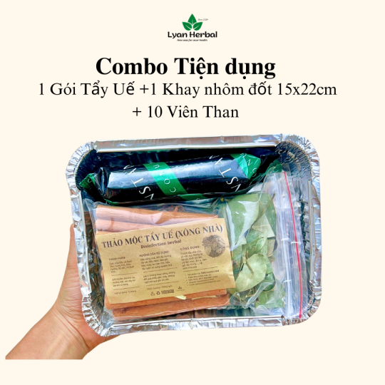 Combo "Xông nhà tiện dụng" phong thủy xả phong long, trừ tà khí khử uế thông quan, nấu nước lau bàn thờ bao sái