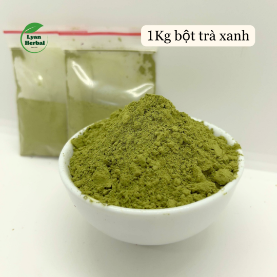 Bột trà xanh nguyên chất đắp mặt dưỡng da giảm thâm mụn, giảm thâm mắt -1kg