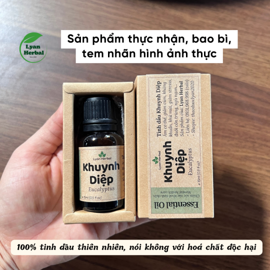Tinh Dầu Khuynh Diệp ( Eucalyptus Essential Oil) 15ml, Tinh Dầu Thiên Nhiên Cam Kết Đúng Mùi