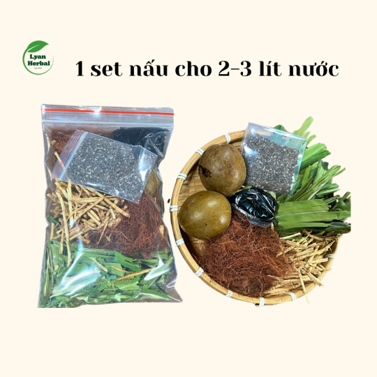 Sâm Atiso hạt chia mát gan 6 vị thảo mộc giúp mát gan thải độc gan, đẹp da, giảm mỡ, giảm mụn, thanh nhiệt ngày hè