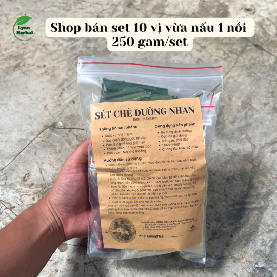 Chè Dưỡng Nhan nguyên liệu tốt 10 loại thảo mộc thanh nhiệt ngày hè nóng, bổ sung dinh dưỡng đẹp da giữ dáng, ngủ ngon