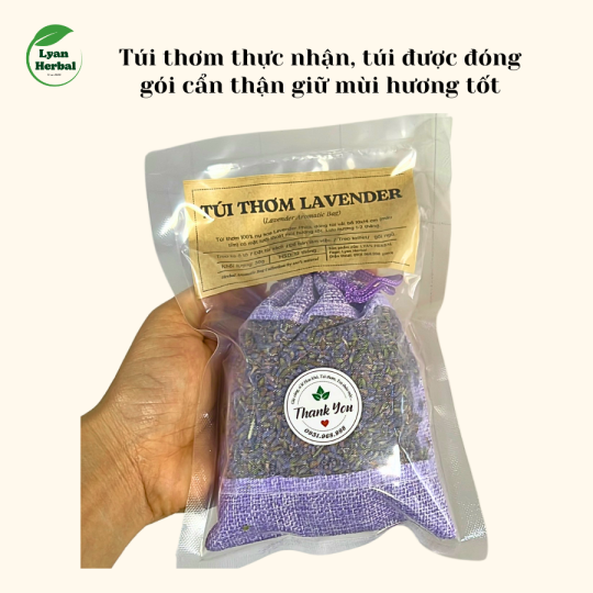 Túi thơm Oải Hương (Lavender) hương thơm tự nhiên thơm nồng màu tím đẹp
