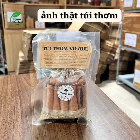 Túi thơm Vỏ Quế ( Cinnamon ) từ vỏ quế khâu mùi thơm tự nhiên dể chịu khử mùi hôi đuổi côn trùng