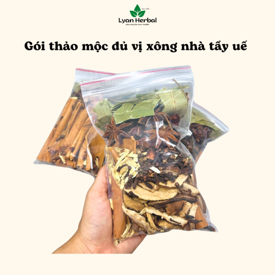 Combo "Xông nhà tiện dụng" phong thủy xả phong long, trừ tà khí khử uế thông quan, nấu nước lau bàn thờ bao sái