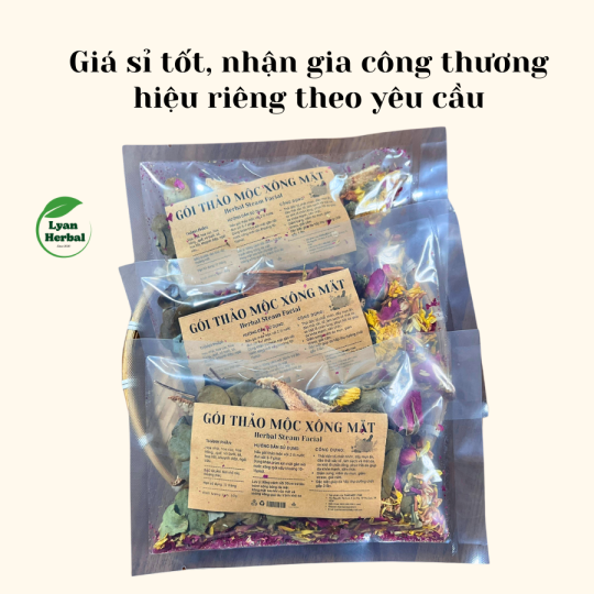 Gói thảo mộc xông mặt (loại tốt) 50g/gói giúp thải độc da, thông thoáng lỗ chân lông, hấp thụ mỹ phẩm