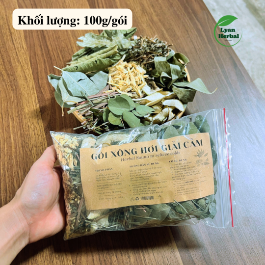 Gói xông hơi giải cảm giảm ho sốt giảm phong hàn cảm lạnh, hồi phục sức khỏe sau bệnh, tắm giảm rôm sẩy mẩn ngứa