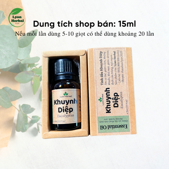 Tinh Dầu Khuynh Diệp ( Eucalyptus Essential Oil) 15ml, Tinh Dầu Thiên Nhiên Cam Kết Đúng Mùi