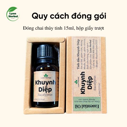 Tinh Dầu Khuynh Diệp ( Eucalyptus Essential Oil) 15ml, Tinh Dầu Thiên Nhiên Cam Kết Đúng Mùi