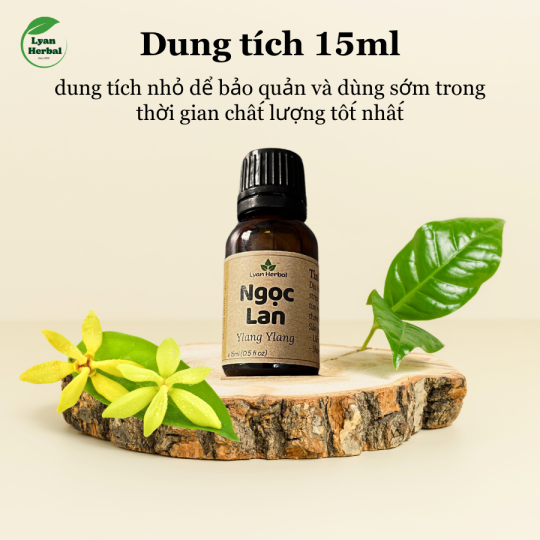 Tinh Dầu Hoa Ngọc Lan Tây - Hoàng Lan ( Ylang Ylang Essential Oil) 15ml, Tinh Dầu Thiên Nhiên cam kết đúng mùi
