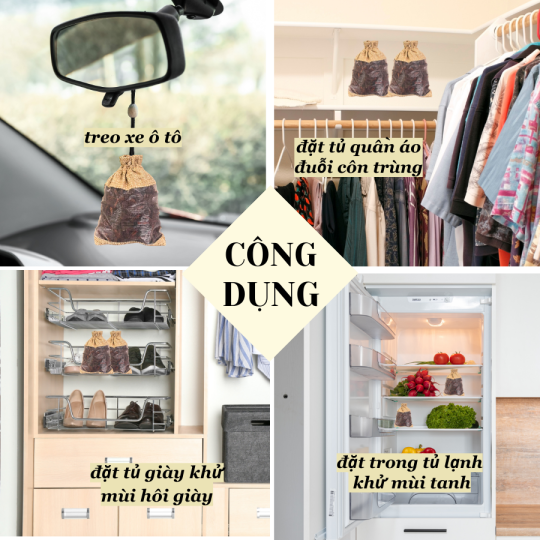 Túi thơm Hoa Hồi tự nhiên hương thơm nồng đậm tẩy uế khử âm năng lượng thanh tẩy, đuỗi côn trùng, đuỗi muỗi gián kiến