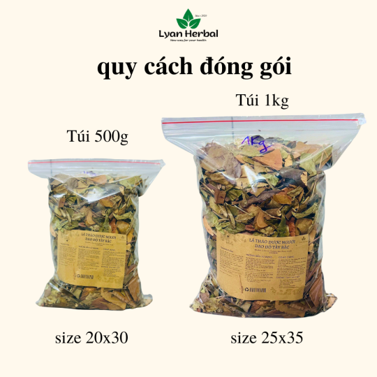 Lá tắm Dao Đỏ Tây Bắc ( Túi 1 ký lô gam) nấu tắm mẹ bầu sau sinh, ngâm bồn, xông hơi giải cảm