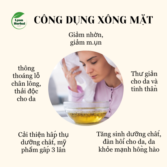 Gói thảo mộc xông mặt (loại tốt) 50g/gói giúp thải độc da, thông thoáng lỗ chân lông, hấp thụ mỹ phẩm