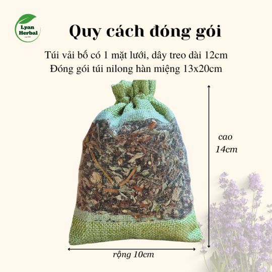 Túi thơm Ngải Cứu 50g/túi túi thơm thảo mộc mang năng lượng thanh tẩy trừ vận khí xấu