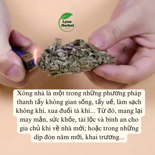 "Bó Ngải Cứu đốt xông nhà" tẩy uế tắm tẩy trần xả xui đốt phong long thay đổi vận khí, xông hơi, xông mặt