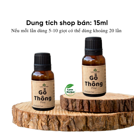 Tinh Dầu Gỗ Thông (Pine) 15ml, Tinh Dầu Thiên Nhiên cam kết đúng mùi tự nhiên