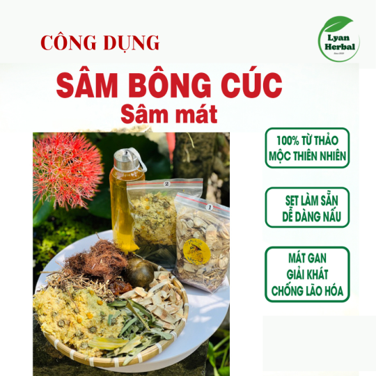 Sâm Bông Cúc 7 vị thảo mộc detox ngủ ngon, mát gan thải độc gan, đẹp da, giảm mỡ, giảm mụn, thanh nhiệt ngày hè