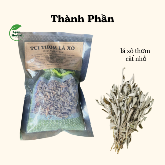 Túi thơm Lá Xô ( Sage) túi 40g mùi thơm nồng rỏ dịu thần kinh tốt