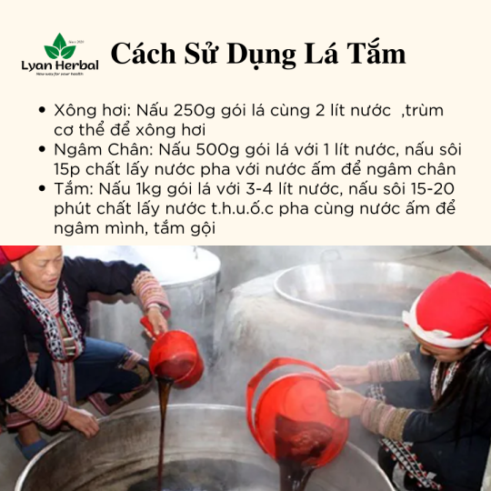 Lá tắm Dao Đỏ Tây Bắc ( Túi 1 ký lô gam) nấu tắm mẹ bầu sau sinh, ngâm bồn, xông hơi giải cảm