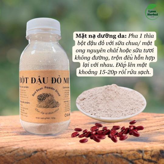 Bột Đậu Đỏ nguyên chất làm mặt nạ bột thiên nhiên đắp mặt dưỡng da 
