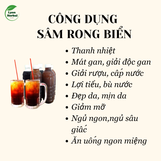 Sâm Rong Biển 7 vị thảo mộc detox ngủ ngon, mát gan thải độc gan, đẹp da, giảm mỡ, giảm mụn, thanh nhiệt ngày hè