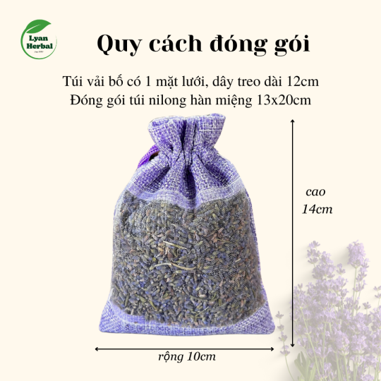 Túi thơm Oải Hương (Lavender) hương thơm tự nhiên thơm nồng màu tím đẹp