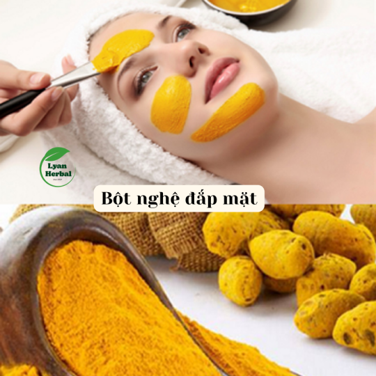 Bột củ Nghệ thiên nhiên dùng làm mặt mạ chăm sóc da mặt, tái tạo da, giảm mụn, giảm thâm dưỡng da, tắm trắng da -1kg