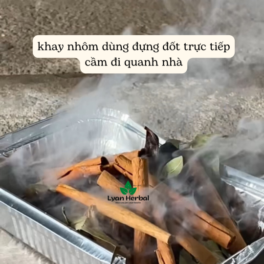 Combo "Xông nhà tiện dụng" phong thủy xả phong long, trừ tà khí khử uế thông quan, nấu nước lau bàn thờ bao sái