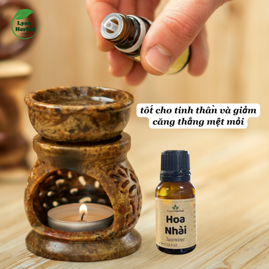 Tinh Dầu Hoa Nhài ( Jasmine Essential Oil) 15ml, Tinh Dầu Thiên Nhiên cam kết đúng mùi