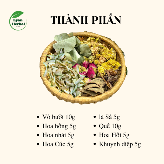 Gói thảo mộc xông mặt (loại tốt) 50g/gói giúp thải độc da, thông thoáng lỗ chân lông, hấp thụ mỹ phẩm