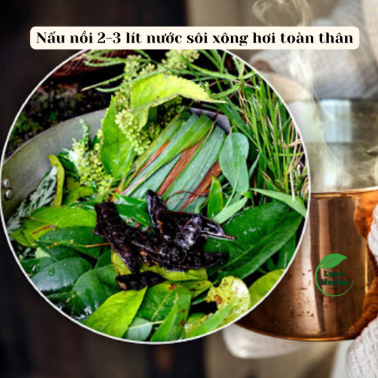 Gói xông hơi giải cảm giảm ho sốt giảm phong hàn cảm lạnh, hồi phục sức khỏe sau bệnh, tắm giảm rôm sẩy mẩn ngứa