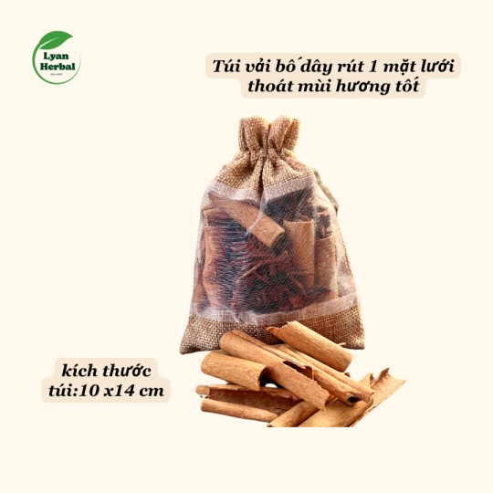 Túi thơm quế và hoa hồi túi thơm thảo mộc hương tự nhiên khử mùi treo xe ô tô khử mùi tủ lạnh khử mùi hôi giày dép