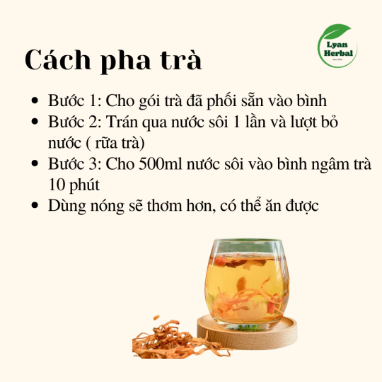 Trà "Dưỡng Tâm An" 7 vị thảo mộc giúp ngủ ngon, thư giản giảm căng thẳng mệt mỏi, mát gan đẹp da giảm stress