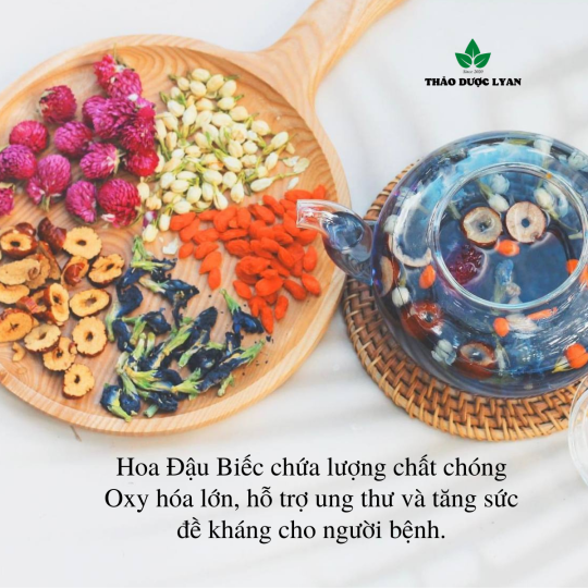 Trà "Chóng Lão Hoá" đậu biếc kỷ tử táo đỏ hoa nhài, trà thảo mộc thư giản ngủ ngon đẹp da thải độc thanh lọc cơ thể