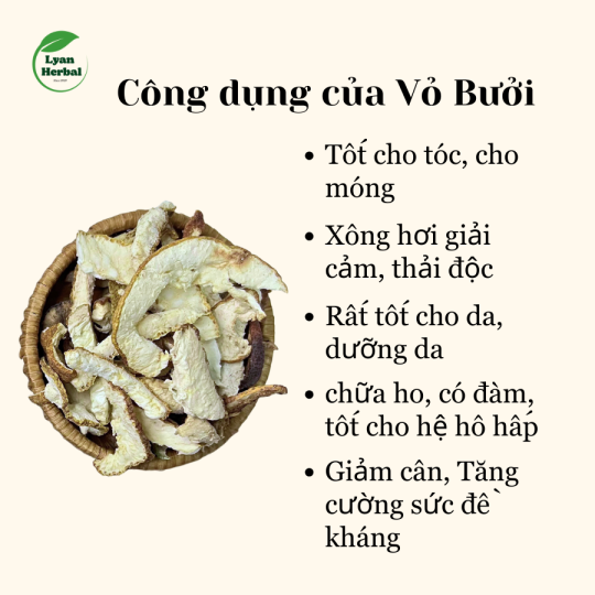 Vỏ bưởi khô hàng cắt mỏng sấy khô giữ hương thơm tốt chất lượng cao