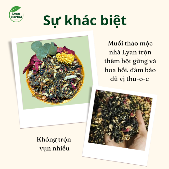 Muối ngâm chân Thuốc Bắc 500g/hủ (loại tốt) có quế hồi gừng khử hôi chân, giảm phong thấp,ngủ ngon