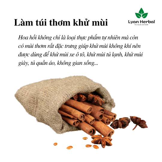 Hoa Hồi khô (Túi 1Kg) Đại Hồi gia vị nấu phở bò, nấu ăn, nấu thuốc Bắc...