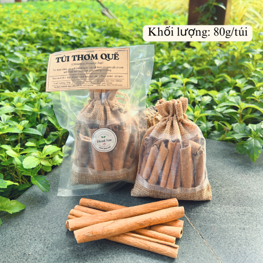 Túi thơm Vỏ Quế ( Cinnamon ) từ vỏ quế khâu mùi thơm tự nhiên dể chịu khử mùi hôi đuổi côn trùng